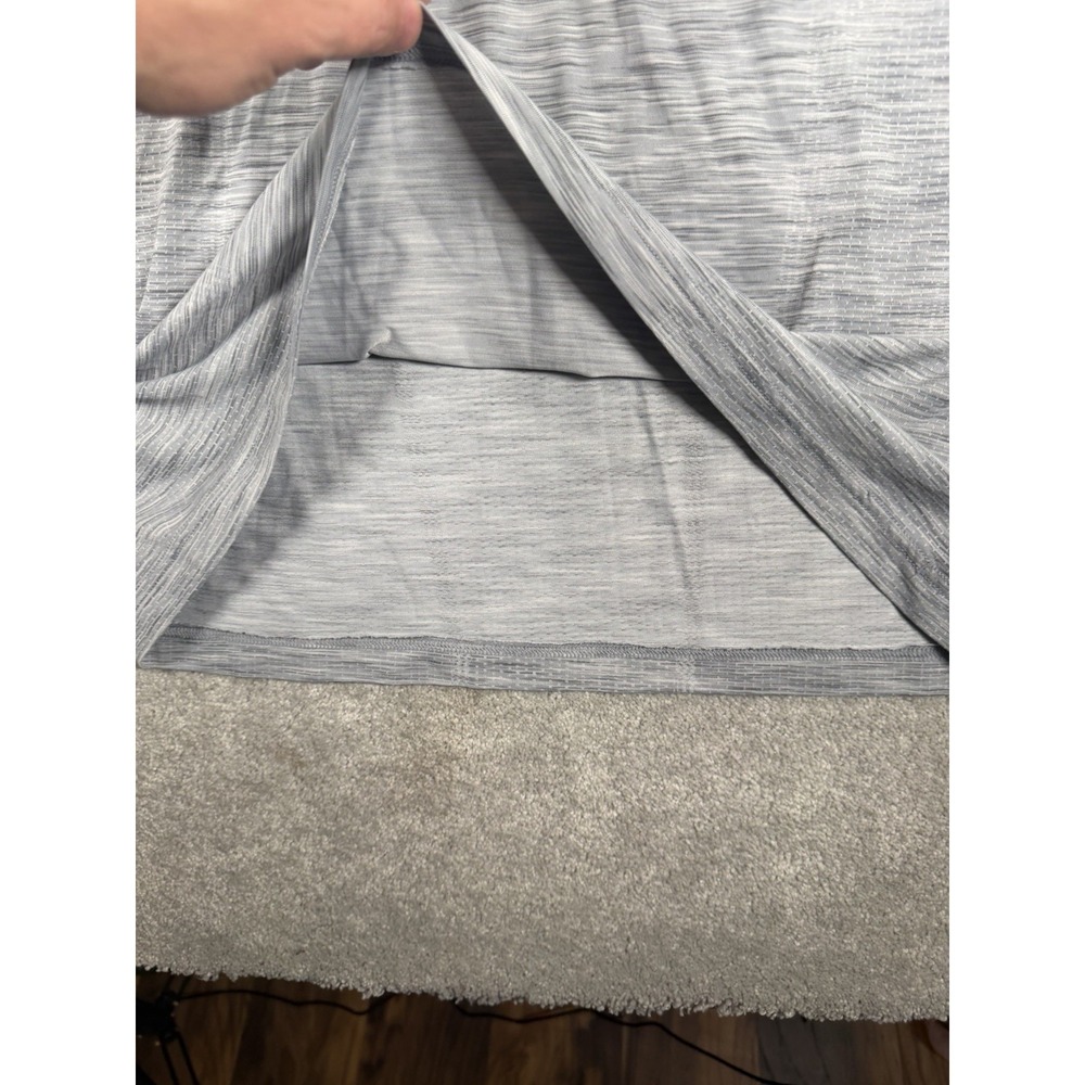 Under Armour Pullover Shirt Mens Lg Gray Long Sleeve Heat Gear Fitted 1/4 Zip - Picture 6 of 12